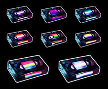 VHS Tape Inspired Pride Pin Designs